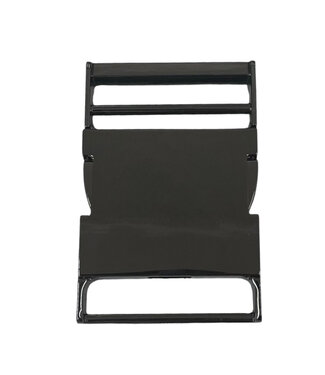 metal click buckle black nickel - 40 mm