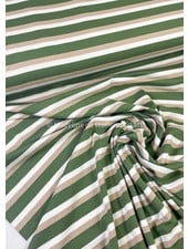 A La Ville green stripes - sturdy viscose jersey - top quality