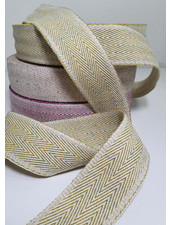 zacht limoen chevron binding tassenband - 40 mm - heel mooi en zacht