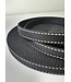 tassenband zwart met reflecterend stiksel - 20 mm