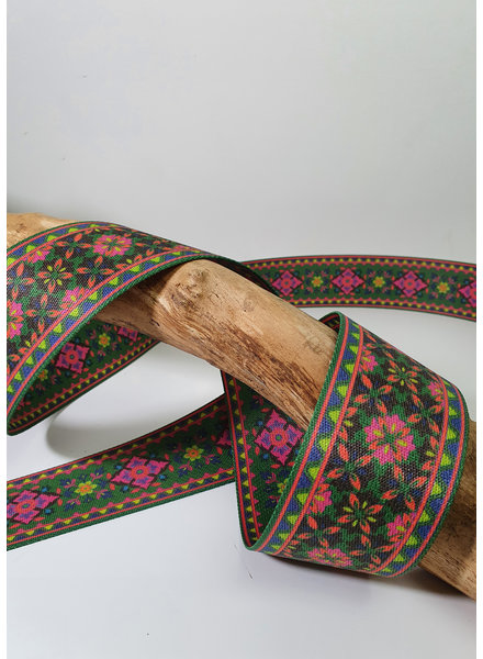 M. green - retro double face webbing 50mm