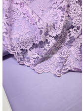 Bittoun lilac - lace with scalloped edge
