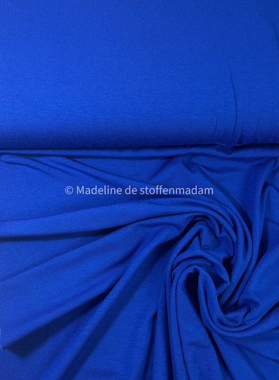 M. cobalt blue viscose jersey