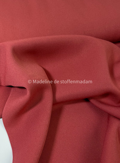marsala - plain viscose twill