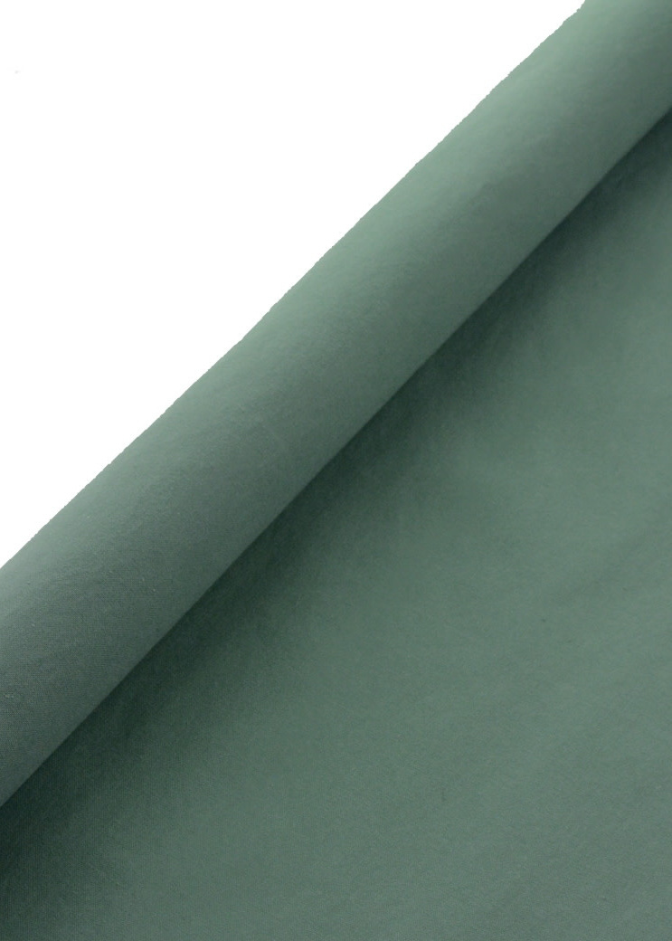 smokey green dry waxed cotton / oilskin Madeline de stoffenmadam