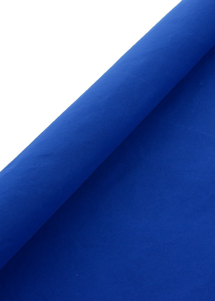 koningsblauw dry waxed cotton / oilskin Madeline de stoffenmadam