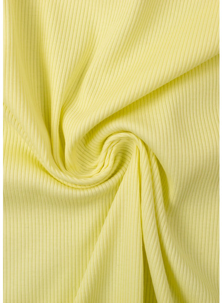 Swafing chartreuse yellow - waffled interlock tricot - shape retention