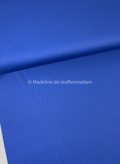 cobalt blue - stretch cotton with viscose
