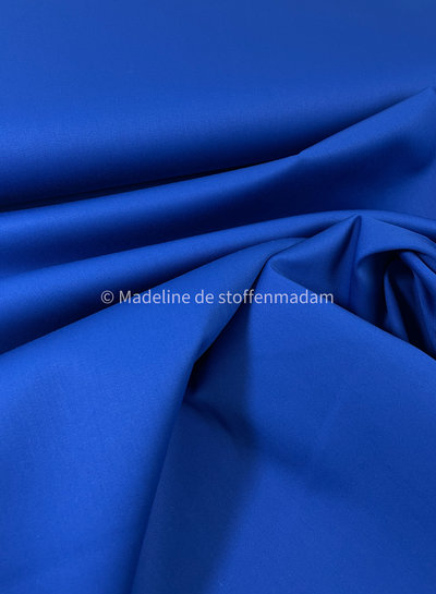 cobalt blue - stretch cotton with viscose