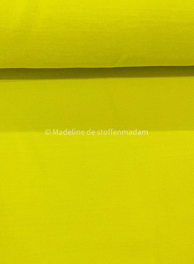 M. chartreuse yellow - sandwashed viscose twill