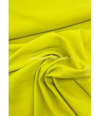 chartreuze geel - sandwashed viscose twill