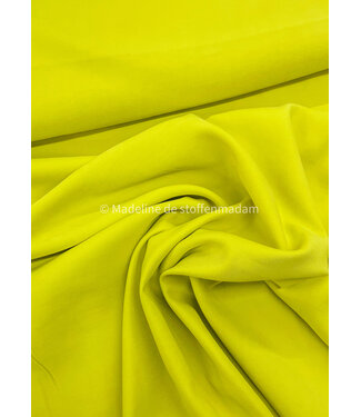 M. chartreuse yellow - sandwashed viscose twill