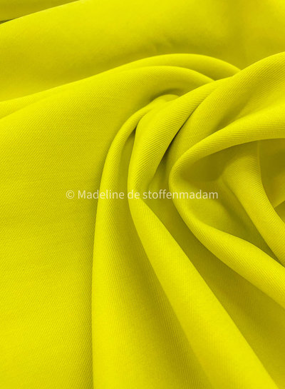 M. chartreuse yellow - sandwashed viscose twill