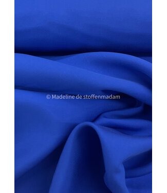 M. cobalt blue - sandwashed viscose twill