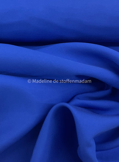 M. cobalt blue - sandwashed viscose twill