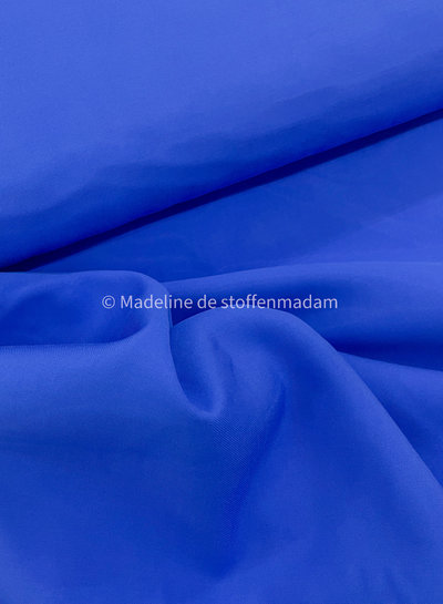 M. kobaltblauw - sandwashed viscose twill