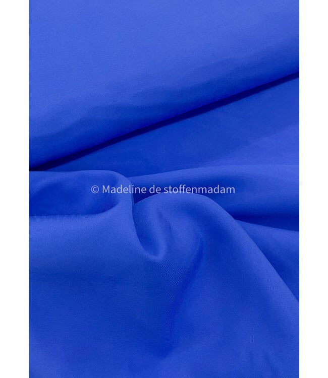 kobaltblauw - sandwashed viscose twill