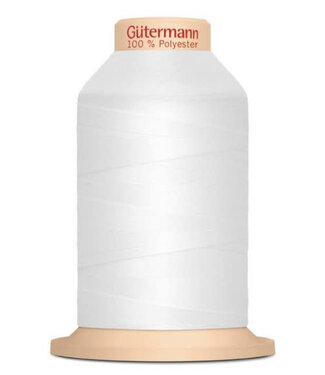 Tera 180 - 2000 meters - color 800 - overlock yarn white