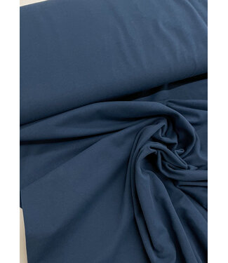 effen tricot - donker denimblauw