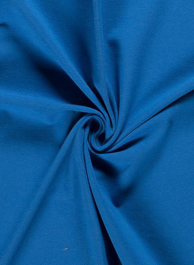 effen tricot - licht kobalt blauw 004