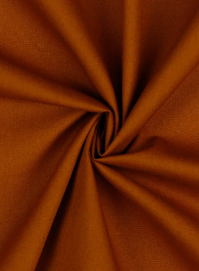 cognac plain cotton 074