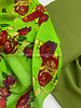 deadstock groen rozen - voile