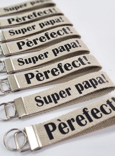 Madeline sleutelhanger 'Super papa!'