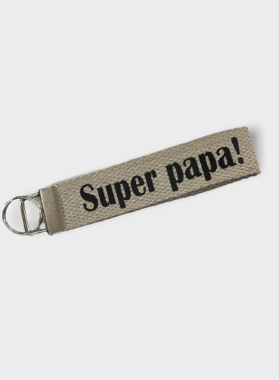 Madeline sleutelhanger 'Super papa!'