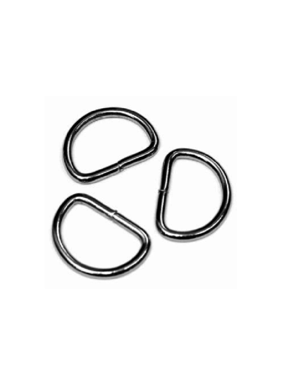 D-ring zilver 40mm per 4