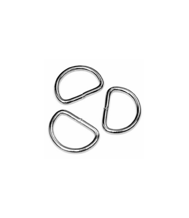D-ring zilver 40mm per 4