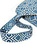 aztec bag strap blue - 30mm - mega soft