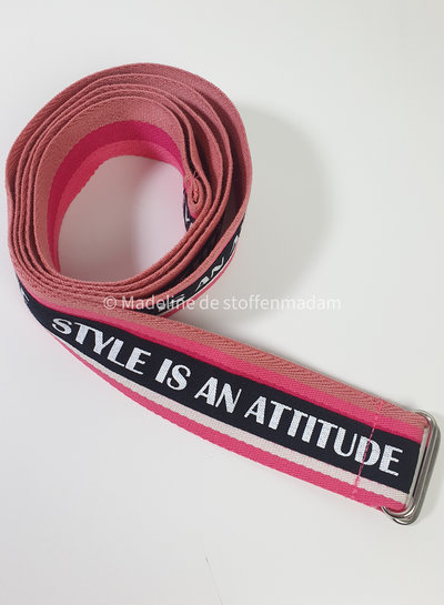 M. Style is an attitude - twill tape 20mm