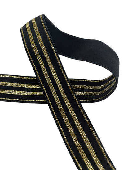 Elastic band with lurex 20mm