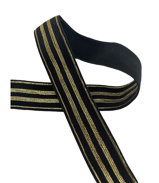 Elastische band met lurex 20mm