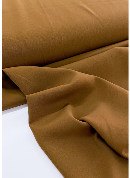 beautifully sheer fabric - for trousers and dresses - caramel café
