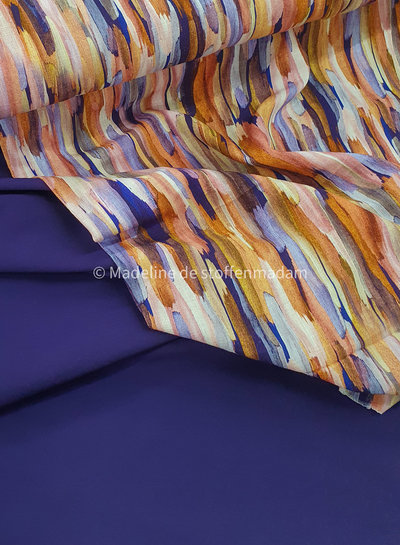 M. beautiful sheer fabric - for trousers and dresses - deep orchid