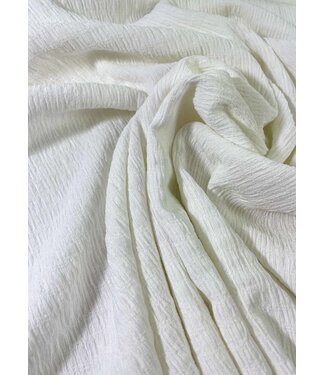 M. smocked jersey - beautiful stretchy fabric - white