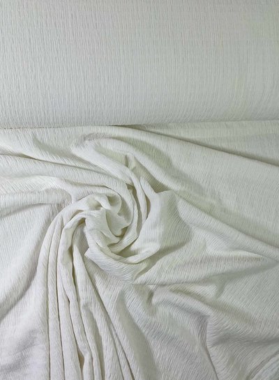 M. smocked jersey - beautiful stretchy fabric - white
