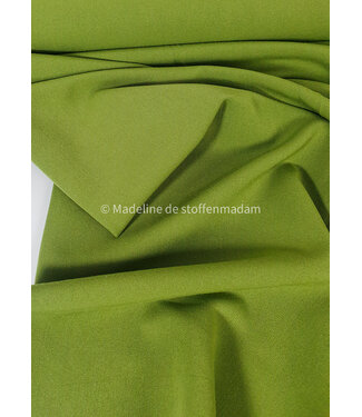 lime soepelvallende gabardine
