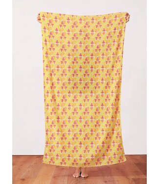 Paintbrush sweet and sour - grapefruit slices - yellow/pink - cotton