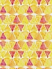 Paintbrush sweet and sour - grapefruit slices - yellow/pink - cotton