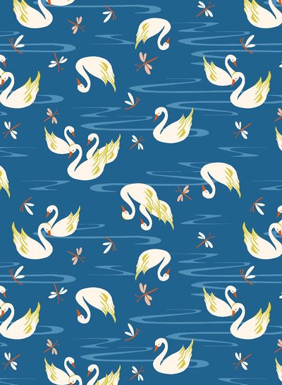 RJR Fabrics Swan parraiso - katoentje