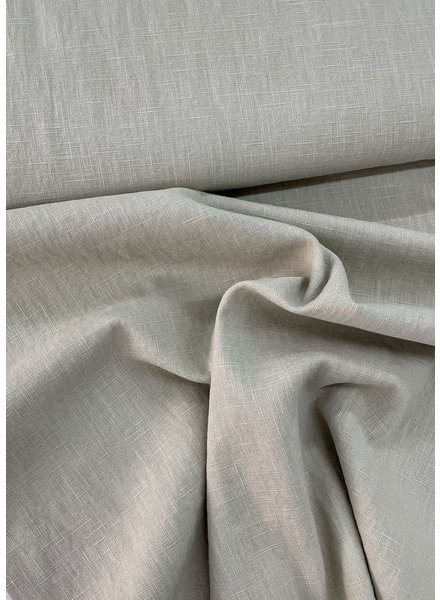 M 100% washed plain linen natural - beige