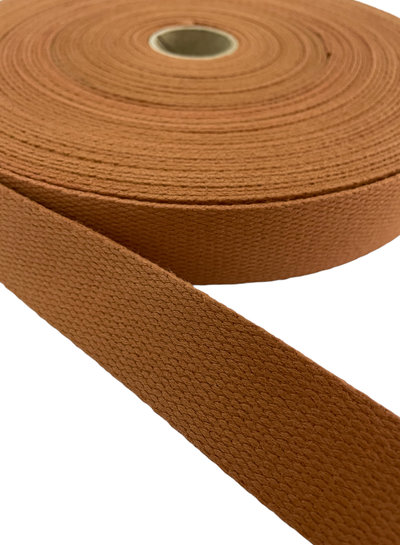 cognac tassenband deluxe 30mm