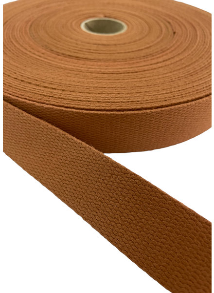 cognac bag strap deluxe 30mm