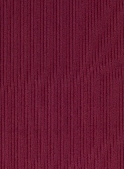 Swafing wijnrood  - extra dikke ribbel boordstof _ PASSEND bij