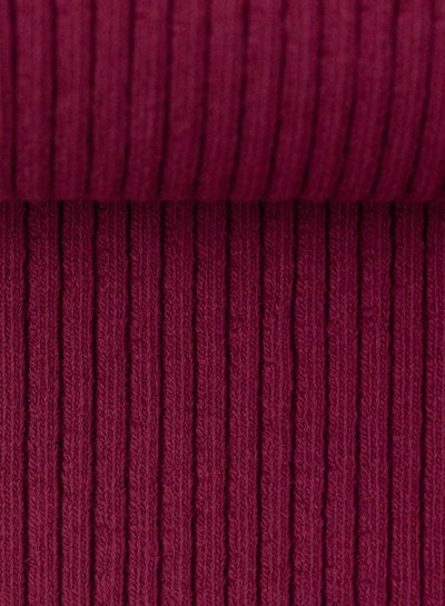 Swafing wine red - extra thick rib cuff fabric _ MATCHING