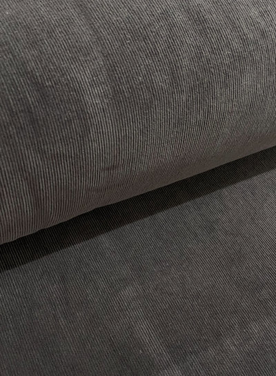 M. dark gray - corduroy with thin rib - slightly stretchy - baby rib