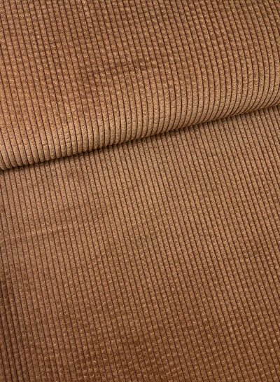 camel - soepelvallende corduroy - non stretch