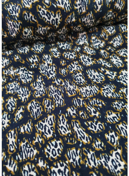 Comme ça viscose leopard print